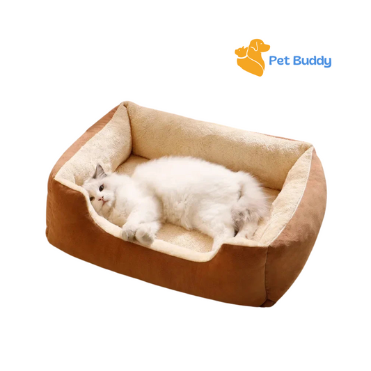 Cozy Plush Cat Bed