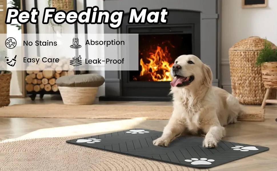 Pet Feeding Mat - Keep Your Home Clean and Your Pet Happy!