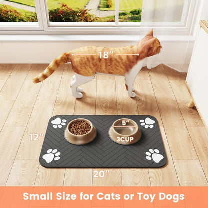 Pet Feeding Mat - Keep Your Home Clean and Your Pet Happy!