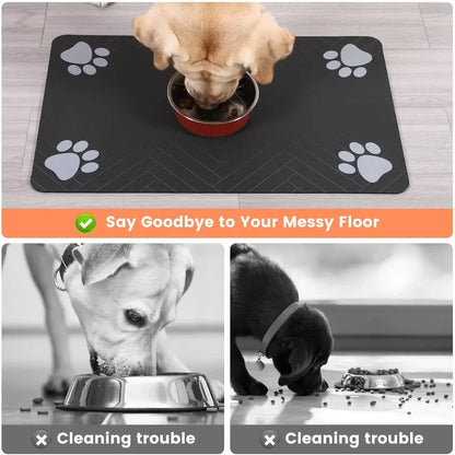 Pet Feeding Mat - Keep Your Home Clean and Your Pet Happy!