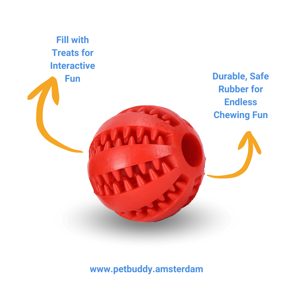 Interactive Dog Treat Feeder Ball